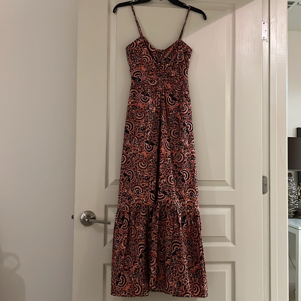A.L.C. Pink and Black Maxi Dress